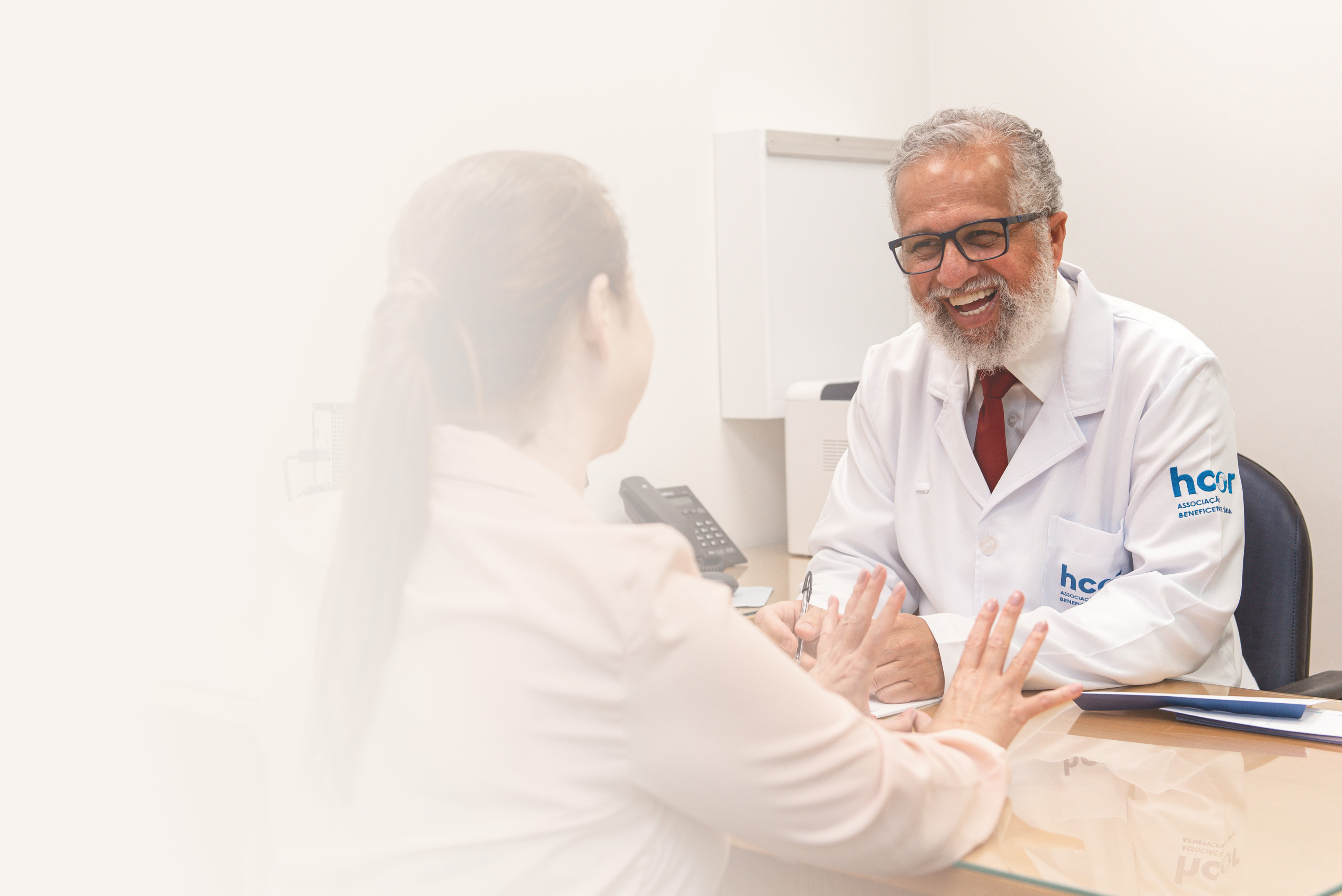 Médico do Hcor em atendimento
