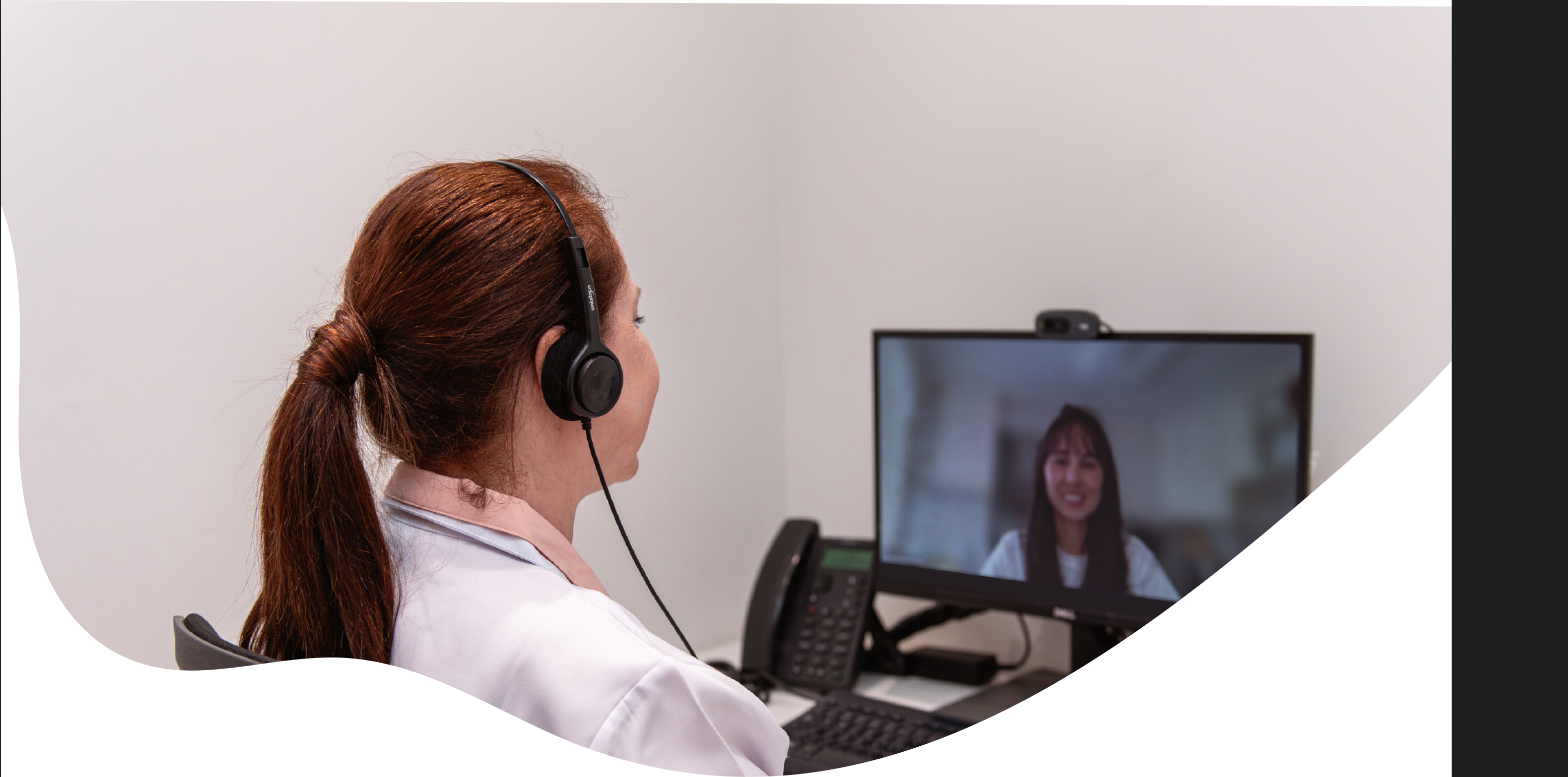 Profissional do Hcor em teleconsultoria