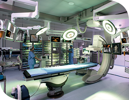 Sala híbrida de cirurgia cardiovascular