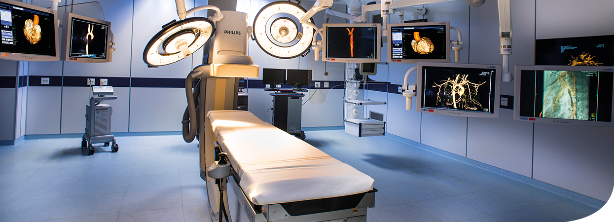 Exames de imagem na sala de cirurgia