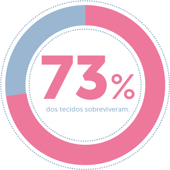 73% dos tecidos da microcirurgia reconstrutiva sobrevivem